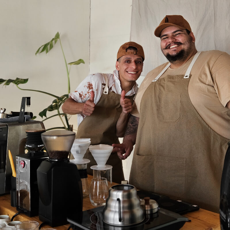 Fundadores do Café na Prancha